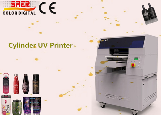 High Speed Rotary UV Printer 360 Ronde UV Cylinder Printing Machine Voor Flessen Mug Cup Drinkware Canen UV Printing