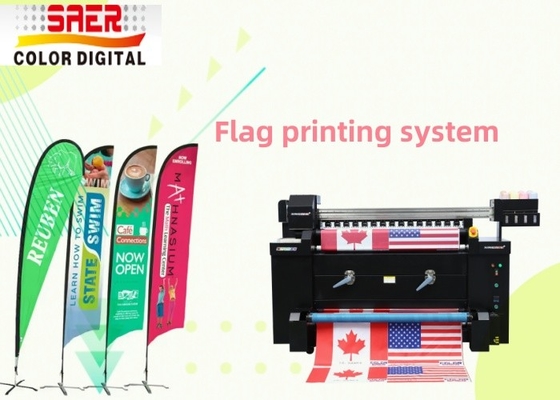 Strandvlag Stoffenrol Digitaal Drukplotter Grote Inkjet Sublimatie Vlagdrukkerij
