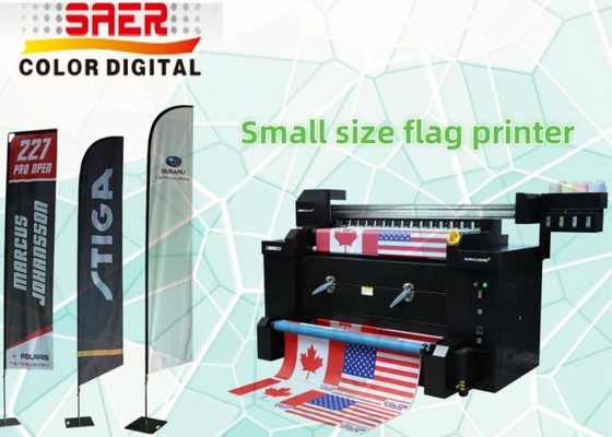 Full Color Digitale Inkjet Vlaggedrukkingsmachine voor het maken van vlaggen Fabrieksproductie