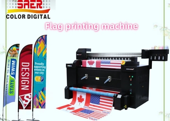 Vlagge Stof Banner Roll Inkjet Sublimatie Digitaal Printen Plotter Grote Printer Vlaggenmachine