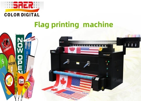 Digitaal drukken Kleine printer Banners Vlaggen / 1,2m Vlaggedrukken systeem