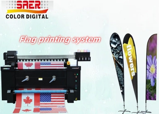 Vlag sublimatie printer voor polyester geweven stof, satine stof, stretch stof