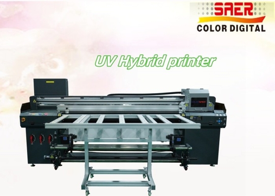 Flatbed And Roll UV Hybrid Printer Voor Verschillende Materiaal