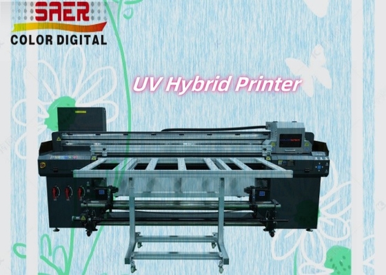 Hybride UV-printer voor plat en rollend materiaal