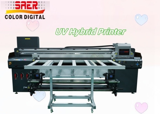 Hybride UV-printer voor plat en rollend materiaal