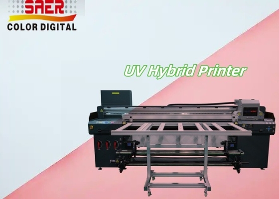 Fabrieksverkoop Automatische UV-hybride platbedprinter platbed en roll to roll