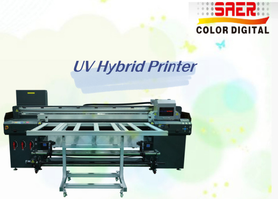 Fabrieksverkoop Automatische UV-hybride platbedprinter platbed en roll to roll