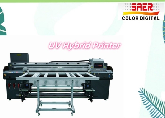 Hoge precisie en hoge snelheid hybride UV-platbedprinter en rol tot toldrukmachine UV-band convey hybride inkjetprinter