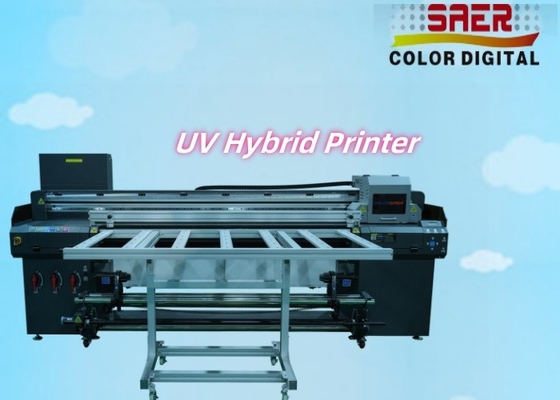 Hoge precisie en hoge snelheid hybride UV-platbedprinter en rol tot toldrukmachine UV-band convey hybride inkjetprinter