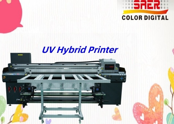 UV-hybride rol tot rol en platbed UV-printer Fabriek Direct grote UV-hybride printer