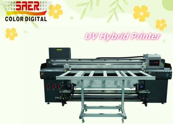 Hybride platbed UV-printer Roll-to-roll plotter Productie-installaties met een hoge productiviteit Reclamebedrijven