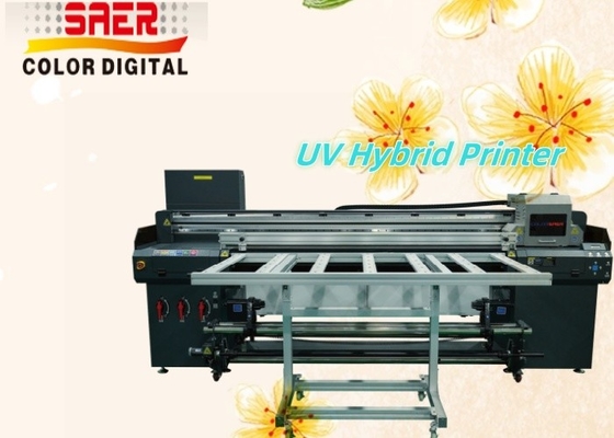Hybride platbed UV-printer Roll-to-roll plotter Productie-installaties met een hoge productiviteit Reclamebedrijven