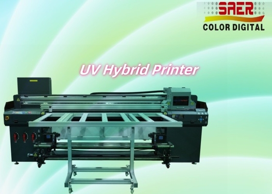 Grote hybride UV-printer van rol tot rol en platbed multifunctionele inkjetprinter