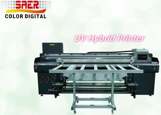 Grote hybride UV-printer van rol tot rol en platbed multifunctionele inkjetprinter