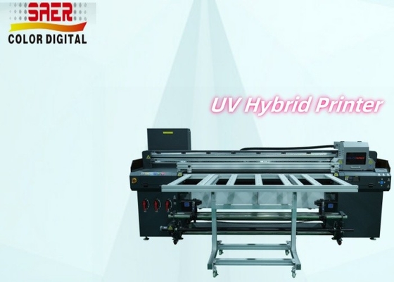Garantie 1 Jaar Vlakbed en Roll to Roll UV hybride printer voor Poster Banner Sticker Plafondfilm