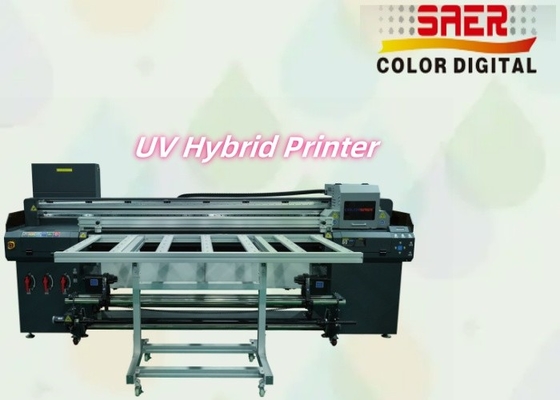 Digitale UV inkjetprinter rol tot rol en platbed UV hybride printer
