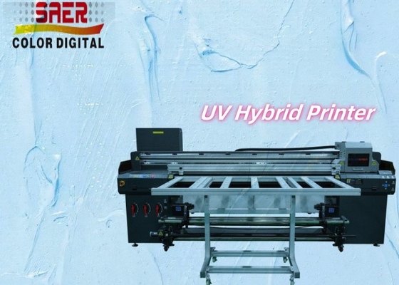 Digitale UV inkjetprinter rol tot rol en platbed UV hybride printer