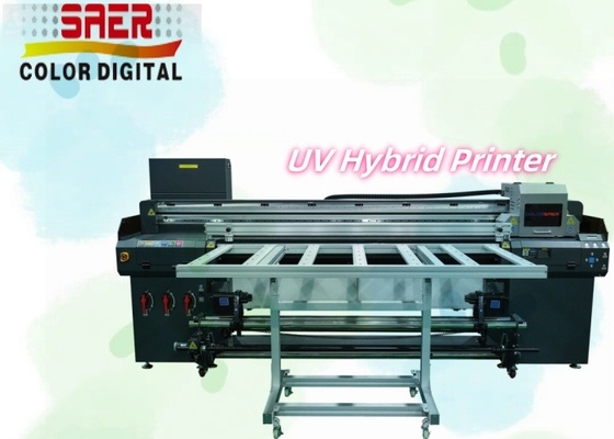 Multifunktioneel roll-to-roll en flatbed all-in-one UV hybride printer
