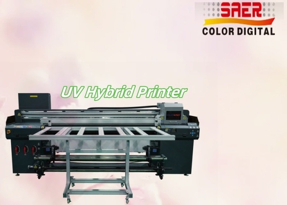 Automatische hogesnelheidsplatbed en roll to roll all-in-one inkjetprinter UV hybride drukmachine