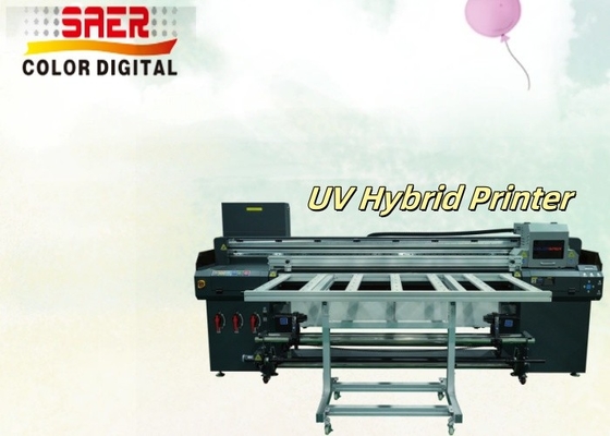 1.8M UV hybride printer voor glas / behang / keramische UV-printer