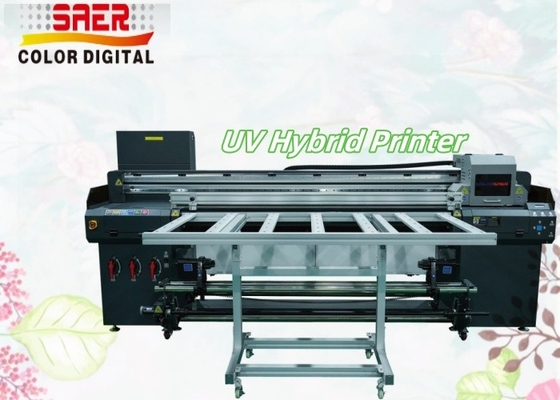 SAER UV Plotter High Resolution Printhead Wide Format Roll to Roll en Flatbed UV Hybrid Printing Machine