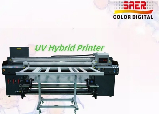 Hoogwaardige 1,8 m hybride UV-printer platbed en roll-to-roll UV-printer voor reclame