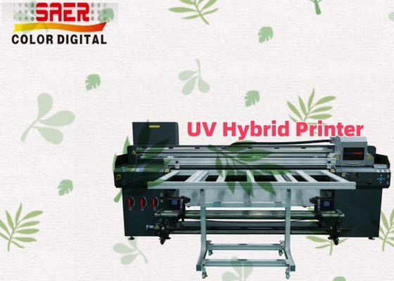 Hoogwaardige 1,8 m hybride UV-printer platbed en roll-to-roll UV-printer voor reclame