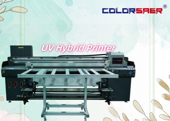Digitaal printer Plotter UV Hybride PVC Banner Leer Wide Large Format Inkjet Printer UV Vernismachine