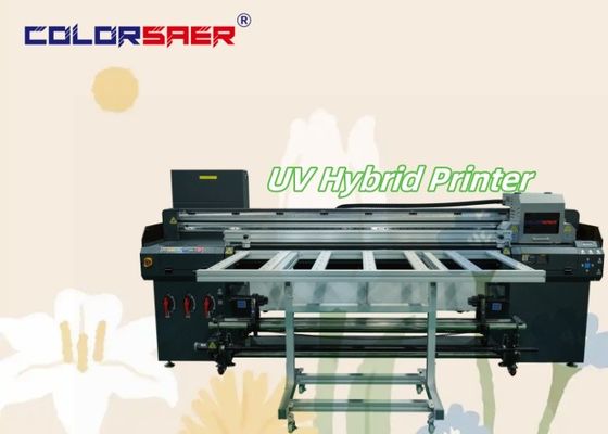 Grootformaat plotter roll to roll & flatbed UV hybride printer Platen en banners Printtafel 1,8m UV hybride printer