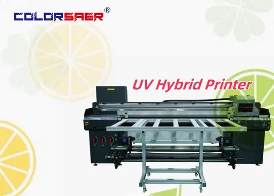 6 voet UV-printer rol tot rol & platbed hybride UV-printer voor karton, glas, stickers, super transparante stickers