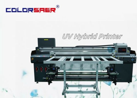 Automatische digitale 6 voet roll-to-roll en platbed UV hybride inkjetprinter