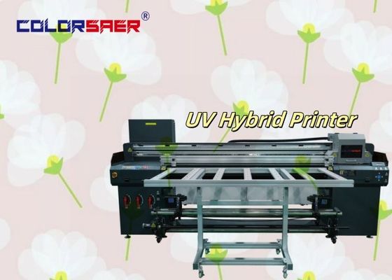 Digitale 180cm nieuwe ontwerp UV plotter Roll to roll en Flatbed UV Hybrid Printer