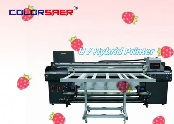 Fabrieksprijs 6FT UV Flatbed en Roll to Roll Hybrid Printer met transportband voor continue industriële productie