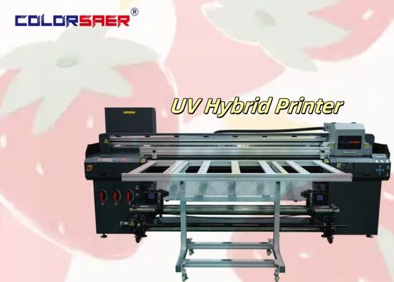 High Speed Automatic Flatbed en Roll to Roll UV hybride plotter voor creatief borden maken