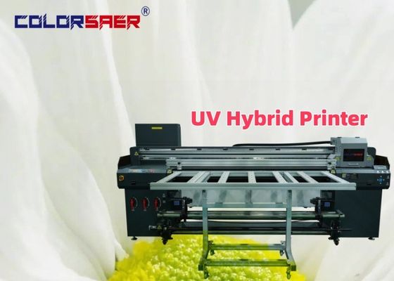 Kleur UV Inkjet Printing Machine Roll To Roll En Flatbed UV Hybrid Plotter