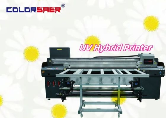 Fabrieksvoorziening UV Hybride Printer Roll to Roll & Flatbed UV Plotter voor Banner Vinyl Wood Glass Leather Printing