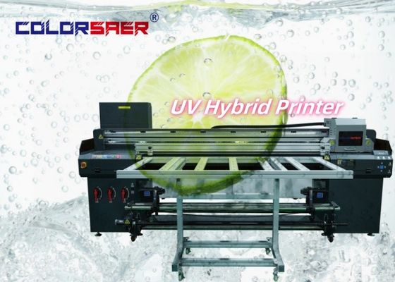 Fabrieksverkoop Automatische digitale UV Inkjet Plotter Flatbed en Roll to Roll UV Hybrid Printer
