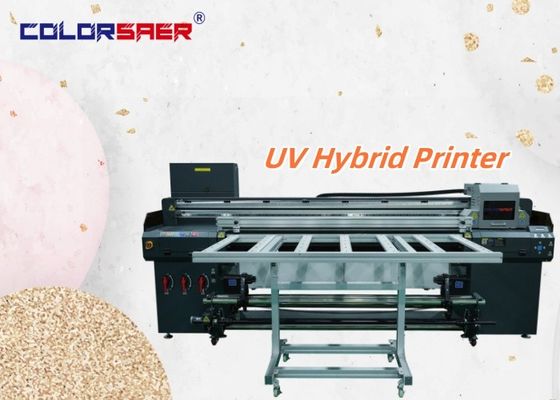 Digitale UV-drukmachine met hoge snelheid, groot formaat, platbed en rol tot rol