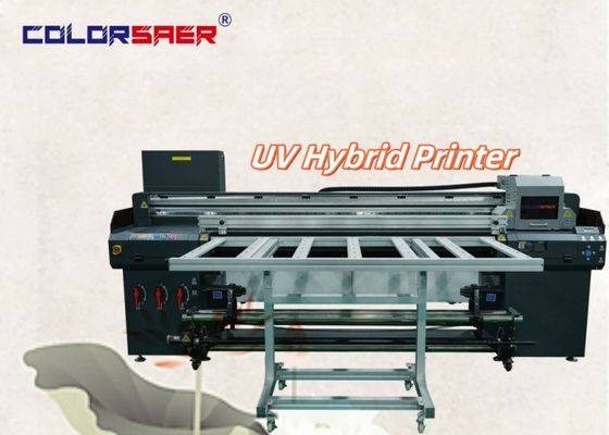 Shanghai Producent Digitale hybride UV Plotter Wide Format Printer 6 Feet Roll To Roll Met Flatbed UV Hybrid Printer