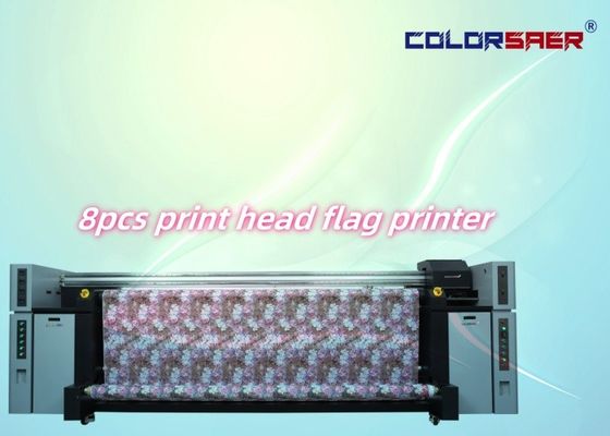 Automatische graad CMYK Sublimatie Inkjet Plotter Grote vlag Roll Roll Digitale printer Machine 720dpi
