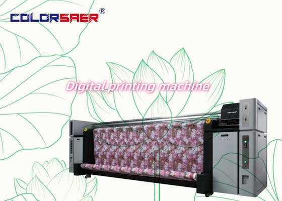 Direct afdrukken op polyester- en katoenprinter met 8 stuks kop Professionele afdrukken op rolstofmachines