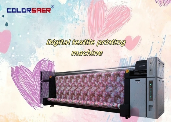 SAER 3.2m Digitale Textielprinter met 8 Epson Koppen CMYK