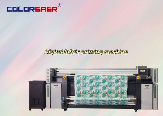 Direct op stof High DPI Textile Digital Printer met verwarming All-in-one Plotter voor katoen en polyesterstof