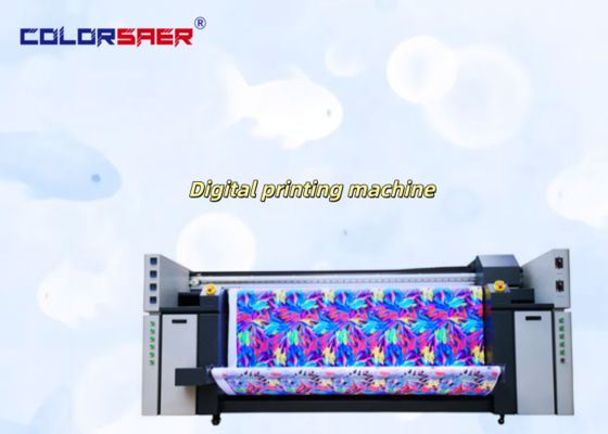 Kleur SAER Kwaliteitsborging Inkjet Plotter 4 & 8 Kleuren Textielprinter voor Polyester en Katoen Stof