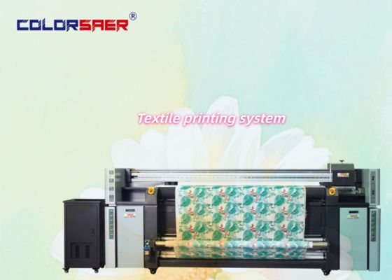 Hoge DPI Breedformaat Rol-naar-Rol Textiel Druksysteem 4 stuks i3200 Printkop met Concurrerende Prijs