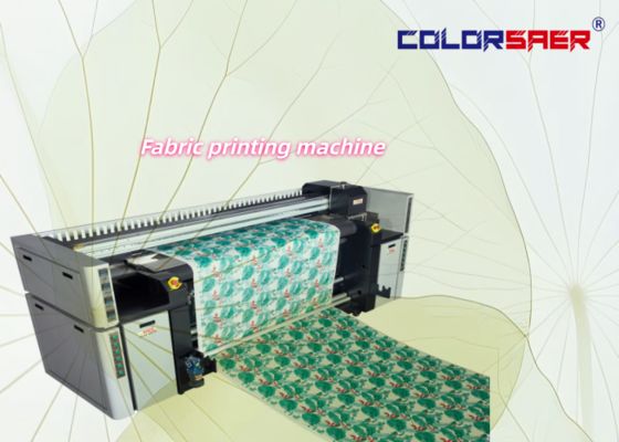 Directe digitale textielprinter met 3 Epson i3200 printkoppen, 2200 mm maximale breedte en 6 kW verwarmingsvermogen