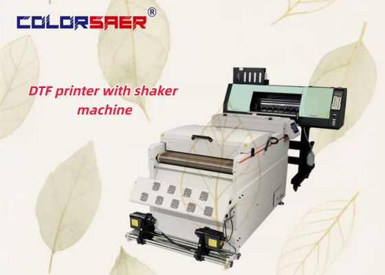 Fabrieksprijs SAER 24 inch grootformaat DTF-printer met poederschaker all-in-one mchinedruk direct op PET-film