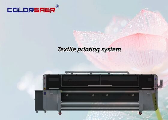 Direct tot stof Volledig automatische printer KJ4B-QL Printkoppen Roll-to-roll textielprintsysteem