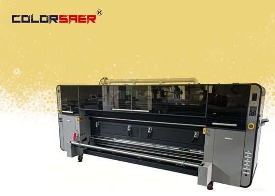 SAER KJ4B-QL Printkop Sublimatieprinter met Roll-to-Roll Printen en 3200mm Breedte voor Textiel- en Vlaggenprinten