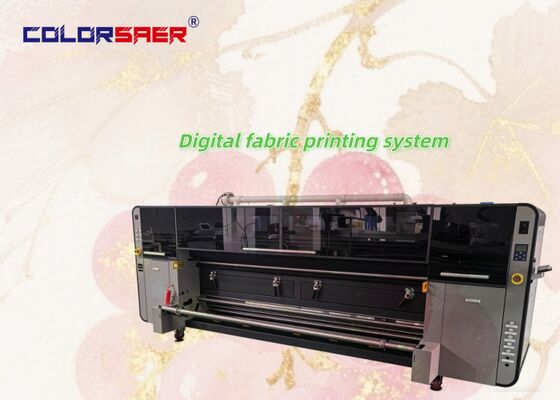 Nieuw Ontworpen SAER Dye Sublimatie Printer 4 Kleuren Textiel Stof Kleding Machine Voor Polyester en Katoen Stof